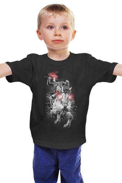 Заказать детскую футболку в Москве. Детская футболка классическая унисекс Всадник без головы от printik - готовые дизайны и нанесение принтов.