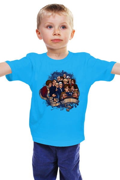 Заказать детскую футболку в Москве. Детская футболка классическая унисекс Селфи (Доктор Кто) от printik - готовые дизайны и нанесение принтов.