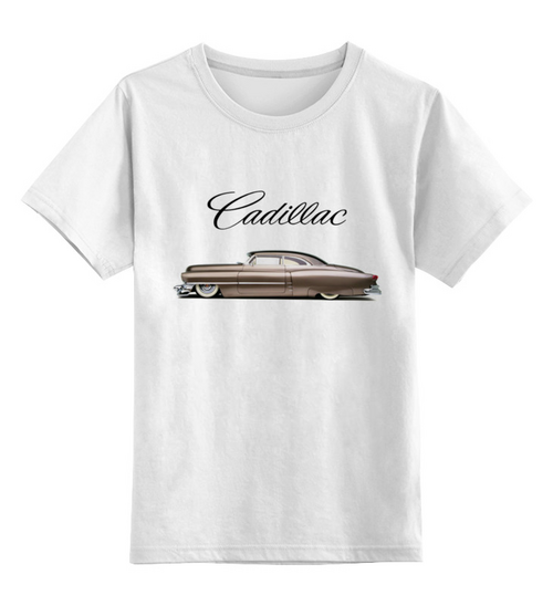 Заказать детскую футболку в Москве. Детская футболка классическая унисекс Кадиллак от gent777 - готовые дизайны и нанесение принтов.
