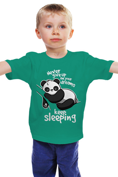 Заказать детскую футболку в Москве. Детская футболка классическая унисекс Панда от MariYang  - готовые дизайны и нанесение принтов.