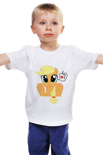 Заказать детскую футболку в Москве. Детская футболка классическая унисекс Cute Applejack от Alexis Light - готовые дизайны и нанесение принтов.