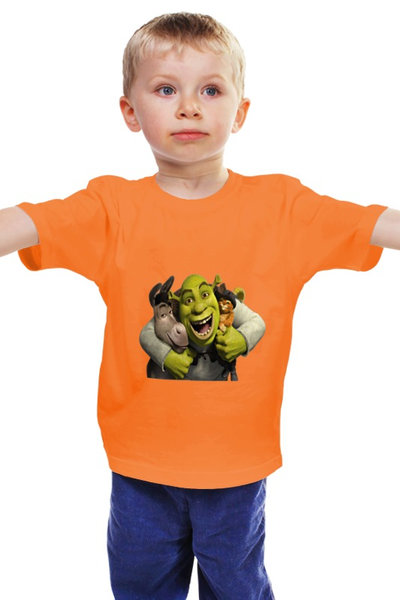 Заказать детскую футболку в Москве. Детская футболка классическая унисекс "Шрек" от kiddy - готовые дизайны и нанесение принтов.