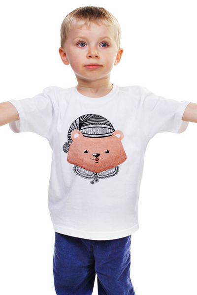 Заказать детскую футболку в Москве. Детская футболка классическая унисекс медведь от queen  - готовые дизайны и нанесение принтов.