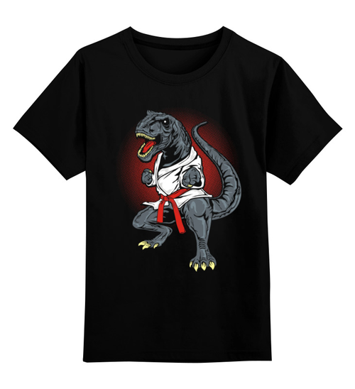 Заказать детскую футболку в Москве. Детская футболка классическая унисекс Динозавр от printik - готовые дизайны и нанесение принтов.