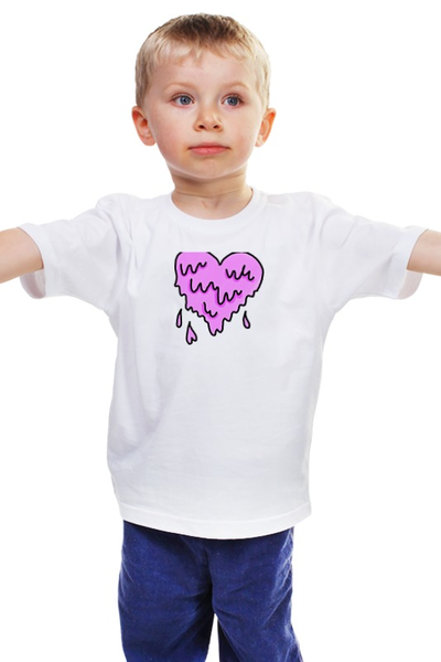 Заказать детскую футболку в Москве. Детская футболка классическая унисекс сердце от Mari_M - готовые дизайны и нанесение принтов.