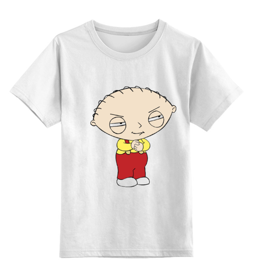 Заказать детскую футболку в Москве. Детская футболка классическая унисекс Stewie Griffin от YellowCloverShop - готовые дизайны и нанесение принтов.