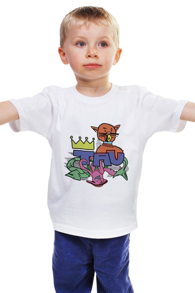 Заказать детскую футболку в Москве. Детская футболка классическая унисекс Граффити от ideboshir - готовые дизайны и нанесение принтов.