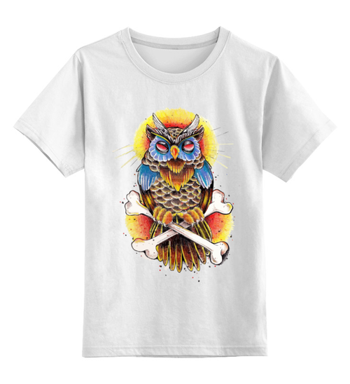 Заказать детскую футболку в Москве. Детская футболка классическая унисекс Mysterious Owl от priceless - готовые дизайны и нанесение принтов.