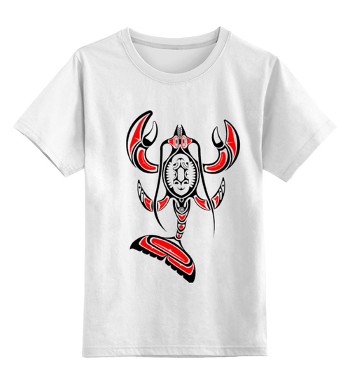 Заказать детскую футболку в Москве. Детская футболка классическая унисекс Totem cancer от jost - готовые дизайны и нанесение принтов.