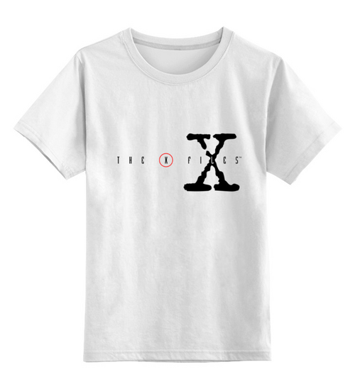 Заказать детскую футболку в Москве. Детская футболка классическая унисекс x files от Ксения Лазарева - готовые дизайны и нанесение принтов.