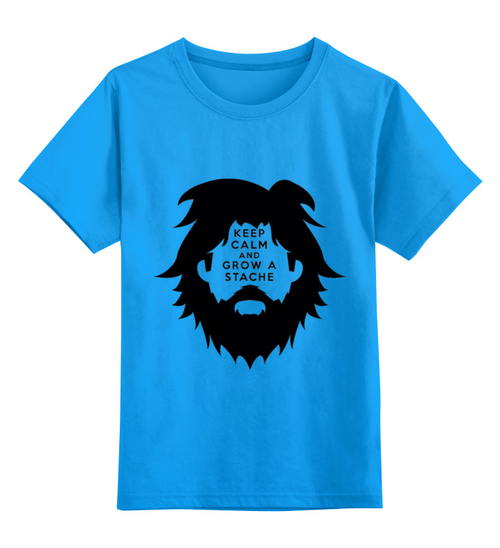 Заказать детскую футболку в Москве. Детская футболка классическая унисекс Борода от Hop Shop - готовые дизайны и нанесение принтов.