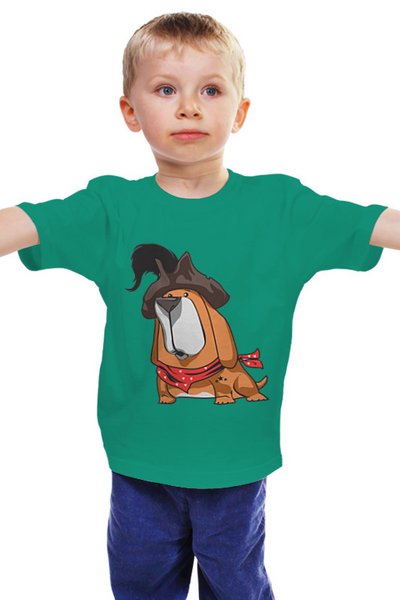Заказать детскую футболку в Москве. Детская футболка классическая унисекс Собака - мушкетёр от Zamula - готовые дизайны и нанесение принтов.