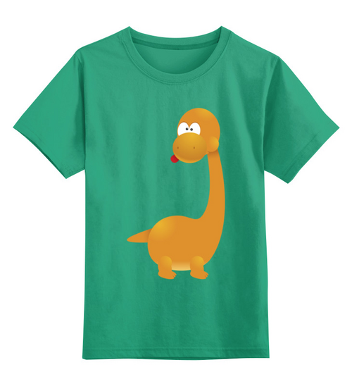 Заказать детскую футболку в Москве. Детская футболка классическая унисекс Динозавр от nadegda - готовые дизайны и нанесение принтов.