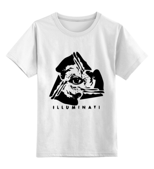 Заказать детскую футболку в Москве. Детская футболка классическая унисекс Иллюминаты от Макс Сивов - готовые дизайны и нанесение принтов.