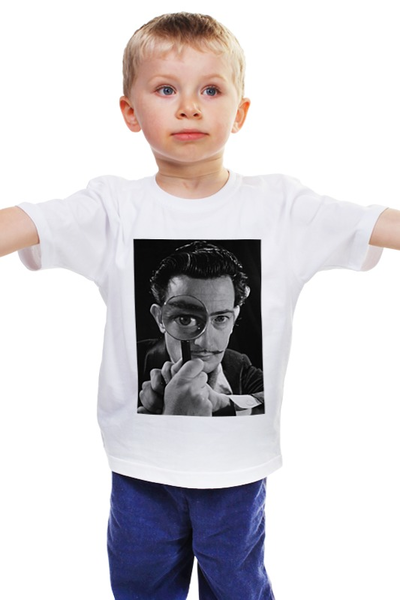 Заказать детскую футболку в Москве. Детская футболка классическая унисекс Salvador Dali от Антон Величко - готовые дизайны и нанесение принтов.