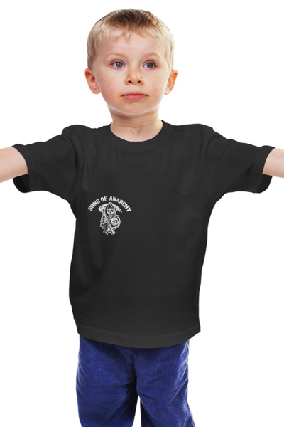 Заказать детскую футболку в Москве. Детская футболка классическая унисекс sons of anarchy от rancid - готовые дизайны и нанесение принтов.