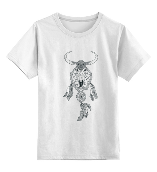 Заказать детскую футболку в Москве. Детская футболка классическая унисекс Skull от anastasiya24sk - готовые дизайны и нанесение принтов.