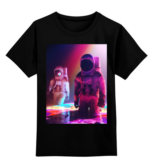Заказать детскую футболку в Москве. Детская футболка классическая унисекс  Космонавты от THE_NISE  - готовые дизайны и нанесение принтов.