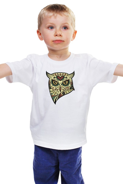 Заказать детскую футболку в Москве. Детская футболка классическая унисекс  Сова от ideboshir - готовые дизайны и нанесение принтов.
