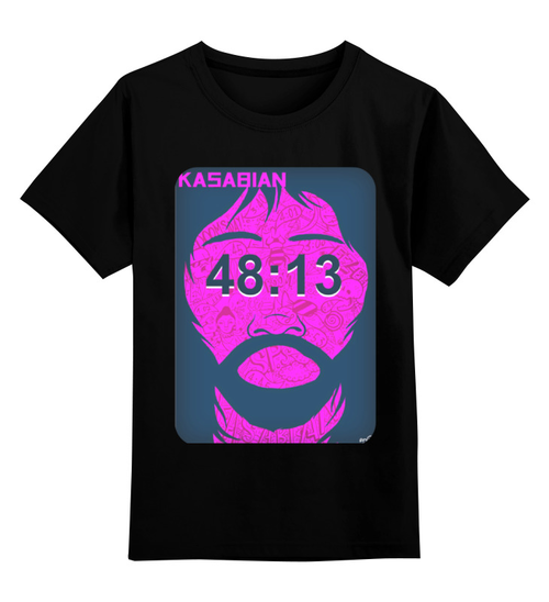 Заказать детскую футболку в Москве. Детская футболка классическая унисекс Kasabian - 48:13 от Денис - готовые дизайны и нанесение принтов.