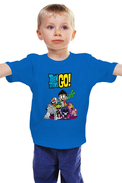 Заказать детскую футболку в Москве. Детская футболка классическая унисекс Teen Titans Go!  от T-shirt print  - готовые дизайны и нанесение принтов.