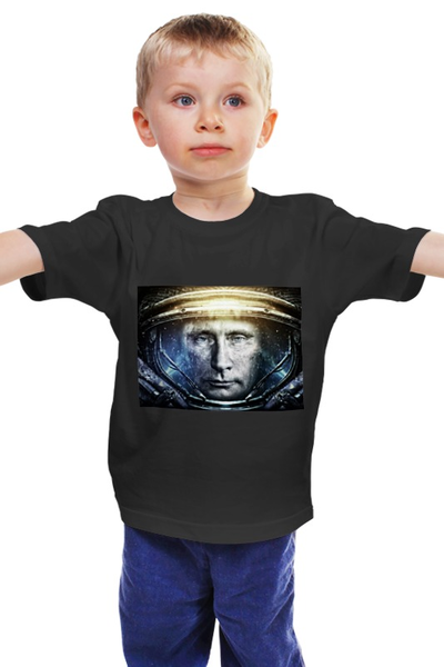 Заказать детскую футболку в Москве. Детская футболка классическая унисекс Владимир Путин от ivirn - готовые дизайны и нанесение принтов.