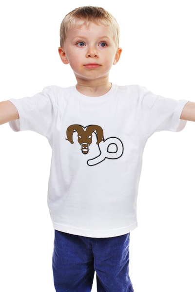 Заказать детскую футболку в Москве. Детская футболка классическая унисекс Козерог. от Чингиз Суразов - готовые дизайны и нанесение принтов.