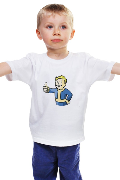 Заказать детскую футболку в Москве. Детская футболка классическая унисекс Fallout от Picasso - готовые дизайны и нанесение принтов.
