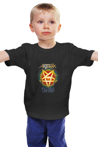 Заказать детскую футболку в Москве. Детская футболка классическая унисекс Anthrax от Fedor - готовые дизайны и нанесение принтов.