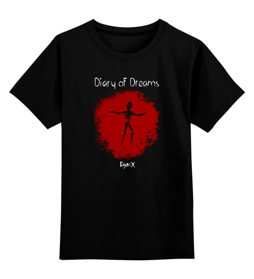 Заказать детскую футболку в Москве. Детская футболка классическая унисекс Diary of Dreams / Ego:X от OEX design - готовые дизайны и нанесение принтов.