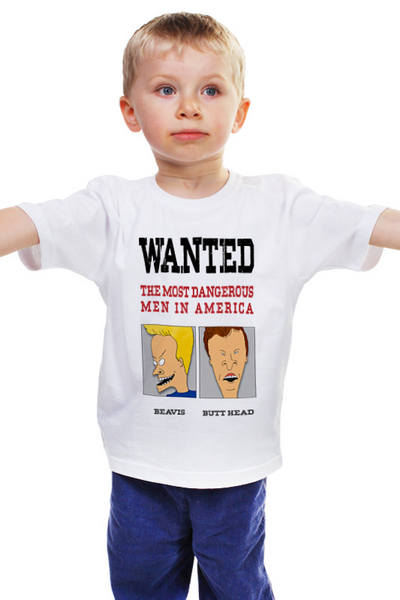 Заказать детскую футболку в Москве. Детская футболка классическая унисекс ⚠ Wanted ⚠ от balden - готовые дизайны и нанесение принтов.
