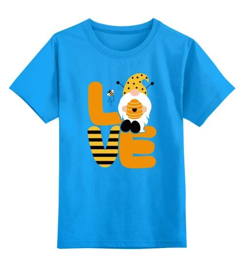 Заказать детскую футболку в Москве. Детская футболка классическая унисекс ПЧЕЛИНЫЙ ГНОМ от cooldesign  - готовые дизайны и нанесение принтов.