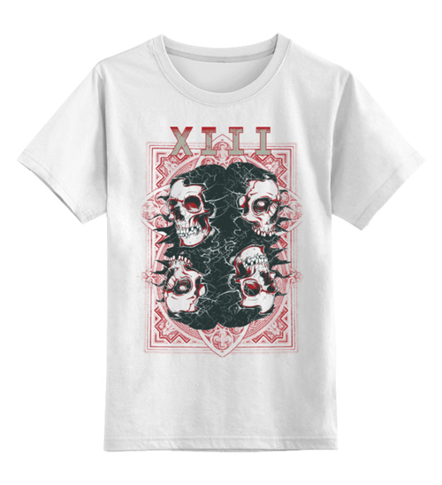 Заказать детскую футболку в Москве. Детская футболка классическая унисекс Черепа XIII от printshop - готовые дизайны и нанесение принтов.