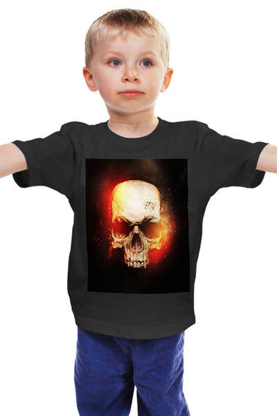 Заказать детскую футболку в Москве. Детская футболка классическая унисекс Скелет от THE_NISE  - готовые дизайны и нанесение принтов.
