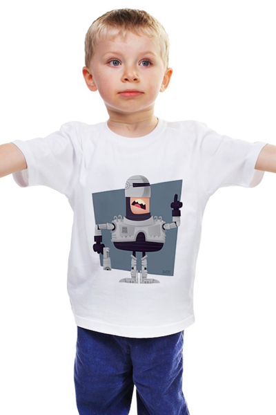 Заказать детскую футболку в Москве. Детская футболка классическая унисекс РОБОКОП от scrat29@yandex.ru - готовые дизайны и нанесение принтов.