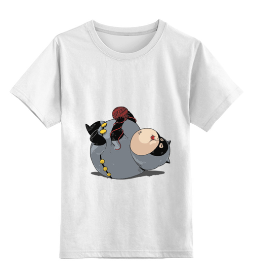 Заказать детскую футболку в Москве. Детская футболка классическая унисекс Fat Catwoman от priceless - готовые дизайны и нанесение принтов.