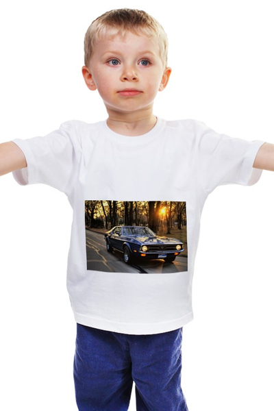 Заказать детскую футболку в Москве. Детская футболка классическая унисекс форд мустанг от vasrus - готовые дизайны и нанесение принтов.