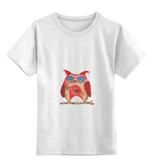 Заказать детскую футболку в Москве. Детская футболка классическая унисекс Текстильная сова от tpushnaya@gmail.com - готовые дизайны и нанесение принтов.
