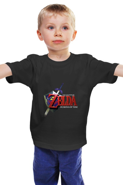 Заказать детскую футболку в Москве. Детская футболка классическая унисекс The Legend Of Zelda от BURNSHIRTS - готовые дизайны и нанесение принтов.