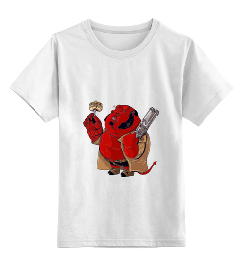 Заказать детскую футболку в Москве. Детская футболка классическая унисекс Fat Hellboy от priceless - готовые дизайны и нанесение принтов.