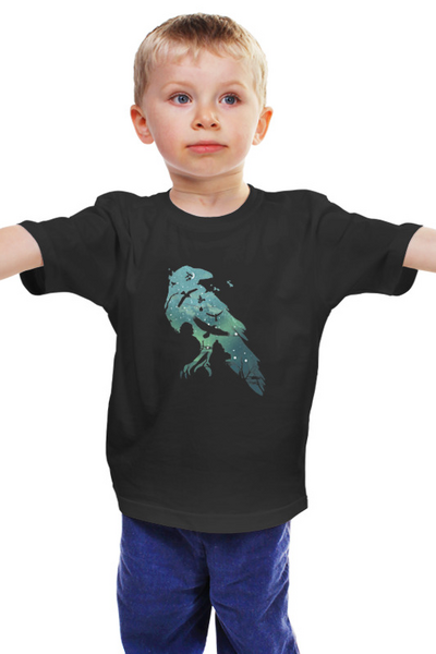 Заказать детскую футболку в Москве. Детская футболка классическая унисекс Вороний край от ISliM - готовые дизайны и нанесение принтов.
