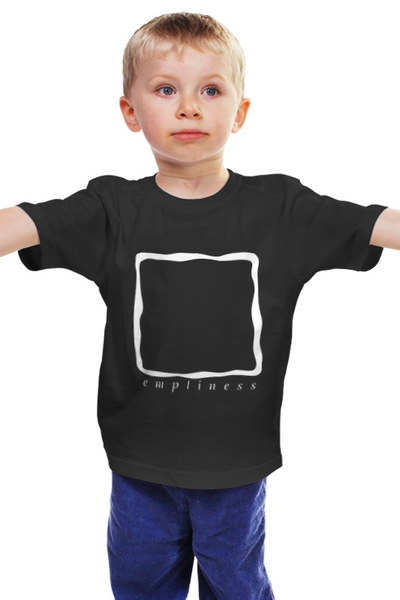 Заказать детскую футболку в Москве. Детская футболка классическая унисекс Пустота внутри меня от Петр Золотухин - готовые дизайны и нанесение принтов.