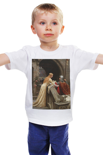 Заказать детскую футболку в Москве. Детская футболка классическая унисекс Бог в помощь (Эдмунд Блэр Лейтон) от trend - готовые дизайны и нанесение принтов.