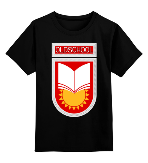 Заказать детскую футболку в Москве. Детская футболка классическая унисекс Oldschool от gopotol - готовые дизайны и нанесение принтов.
