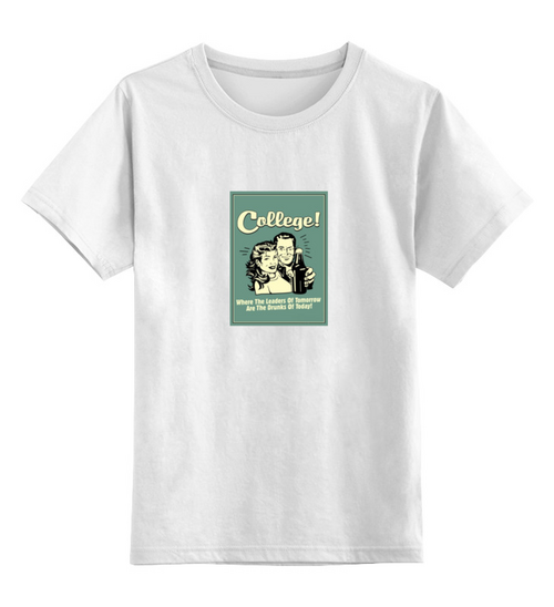 Заказать детскую футболку в Москве. Детская футболка классическая унисекс УНИВЕР от gent777 - готовые дизайны и нанесение принтов.