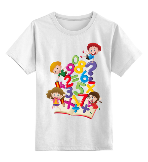 Заказать детскую футболку в Москве. Детская футболка классическая унисекс Школьная от BeliySlon - готовые дизайны и нанесение принтов.