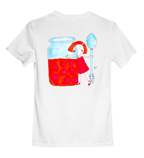 Заказать детскую футболку в Москве. Детская футболка классическая унисекс Клубника от galkagalka - готовые дизайны и нанесение принтов.