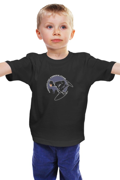 Заказать детскую футболку в Москве. Детская футболка классическая унисекс Gotham City Parkour Club от Виктор Гришин - готовые дизайны и нанесение принтов.