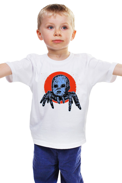 Заказать детскую футболку в Москве. Детская футболка классическая унисекс Зло из преисподней от Leichenwagen - готовые дизайны и нанесение принтов.