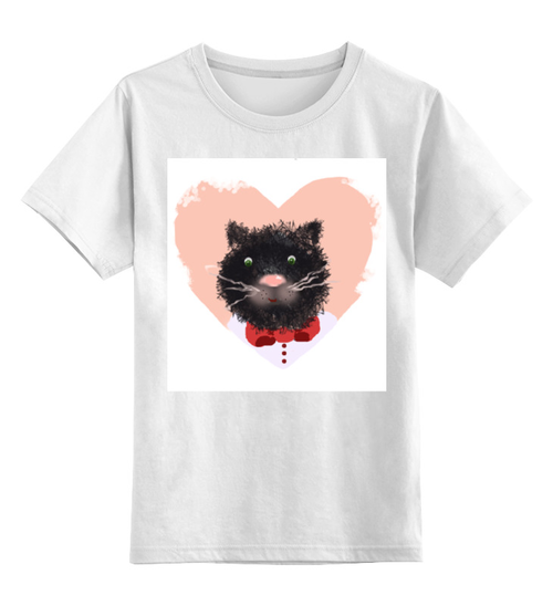 Заказать детскую футболку в Москве. Детская футболка классическая унисекс Портрет кота от Anna Lomachenko - готовые дизайны и нанесение принтов.